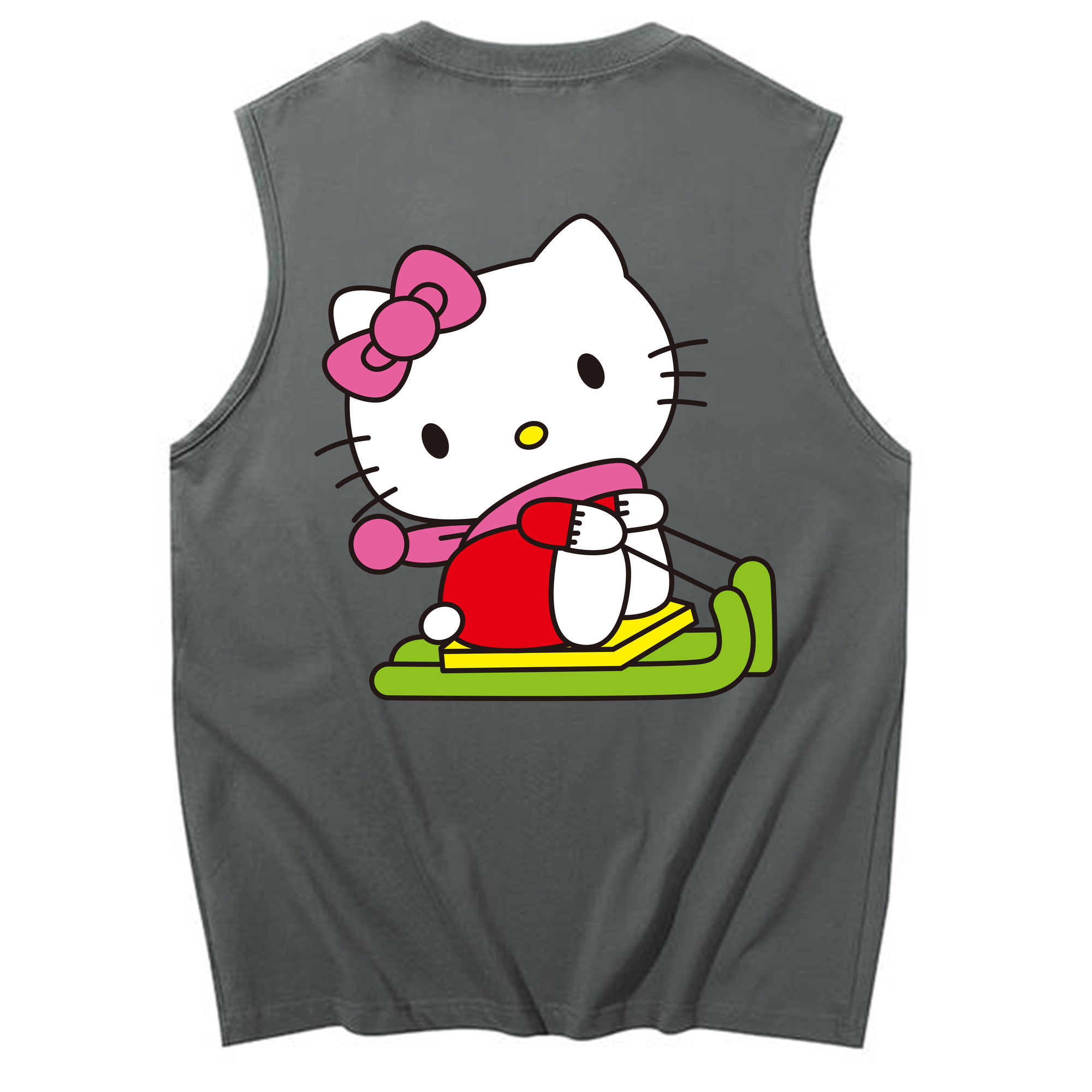 （画像用） Hello Kitty ハローキティ コットン100％タンクトップ（背面プリント）